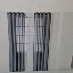 Light filtering curtain set 2 panels 84" length
